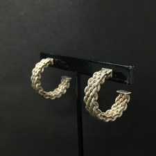 EGA TIFFANY&CO. Orecchini traforati Somerset cerchio maglia argento 925 5,5 g*/ZA0260