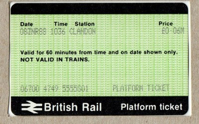 Clandon S01 - APTIS Bahnsteig Ticket - Surrey CR4 - Guildford Direct Line