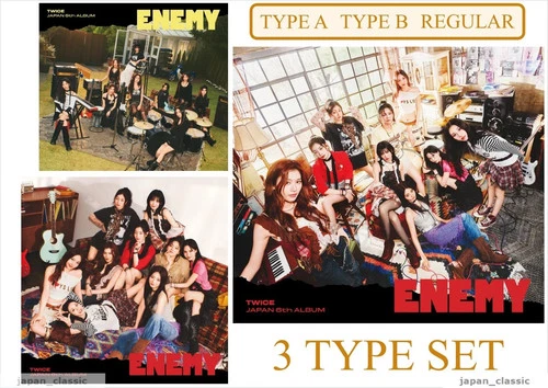TWICE ENEMY JAPAN LIMITED EDITION CD A B REGULAR VERSION WITH OFFICIAL BONUS