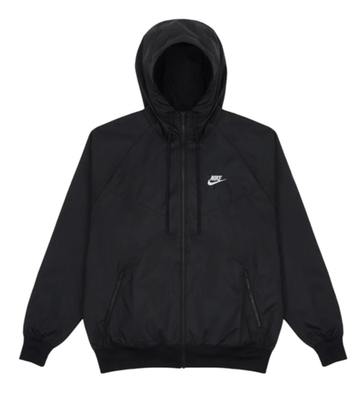Nike ブラック ジップアップジャケット Nike Men's Black Full-Zip Chest Swoosh Jacket