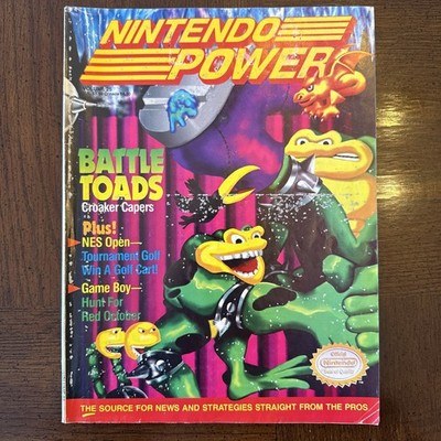 Nintendo Power Magazine Volume 25 Battle Toads June 1991 Super Spy Hunter Poster