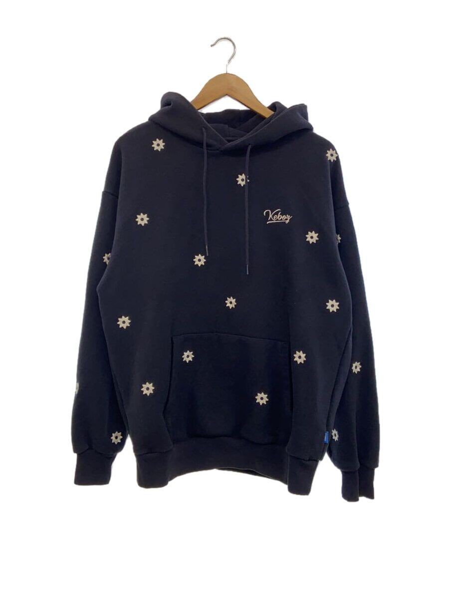 KEBOZ×NICK GEAR SWEAT HOODIE GRY Keboz Hoodie x Nick Gear Flower & BB Logo Sweat M Cotton