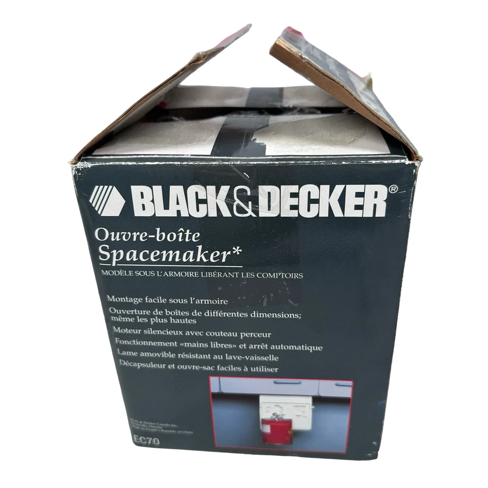 Black & Decker EC70 Spacemaker Under Cabinet Electric Can Opener Open Box New - Image 2 of 4