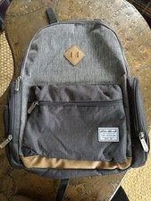 Eddie Bauer Bridgeport Back Pack Diaper Bag - Gray with Tan
