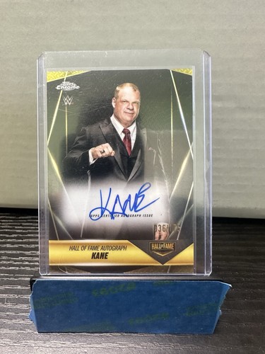 Kane [Refractor] #HOF-KN 2025 Topps Chrome WWE Hall of Fame Autograph card