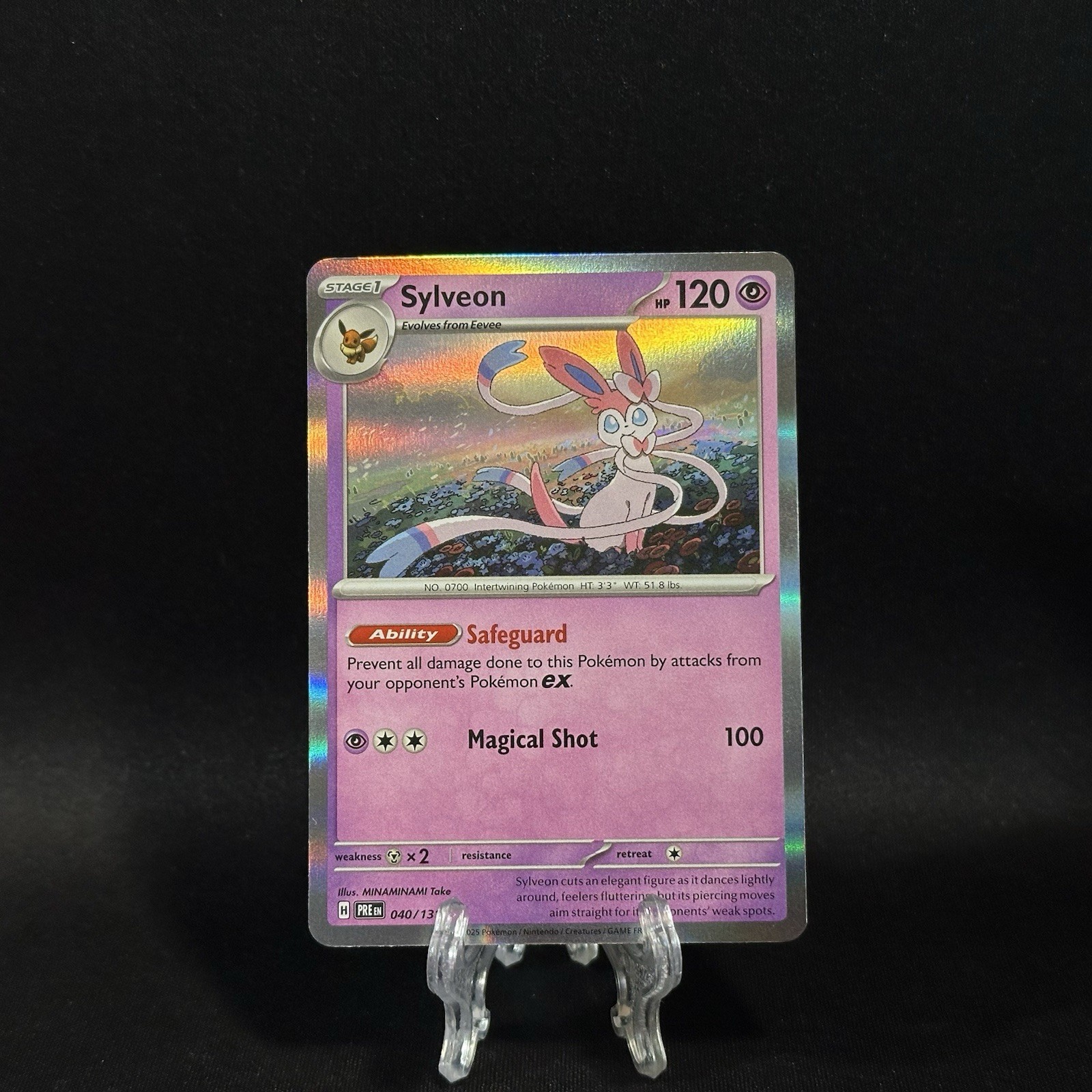 Sylveon 40/131 Holo Rare | Pokemon Prismatic Evolutions - NM
