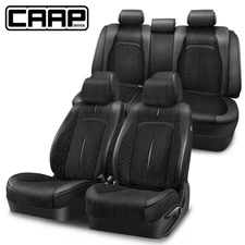 CAAP Driven Universal Voris Series Full Set Seat Cover Cushion for Car SUV Black