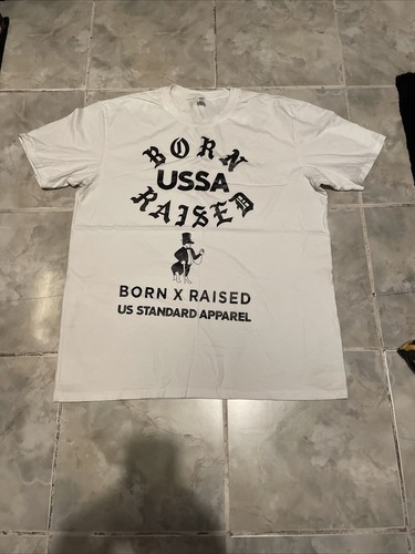 Born X Raised USSA US Standard Apparel T-Shirt SZ XL Graphic Tee Streetwear