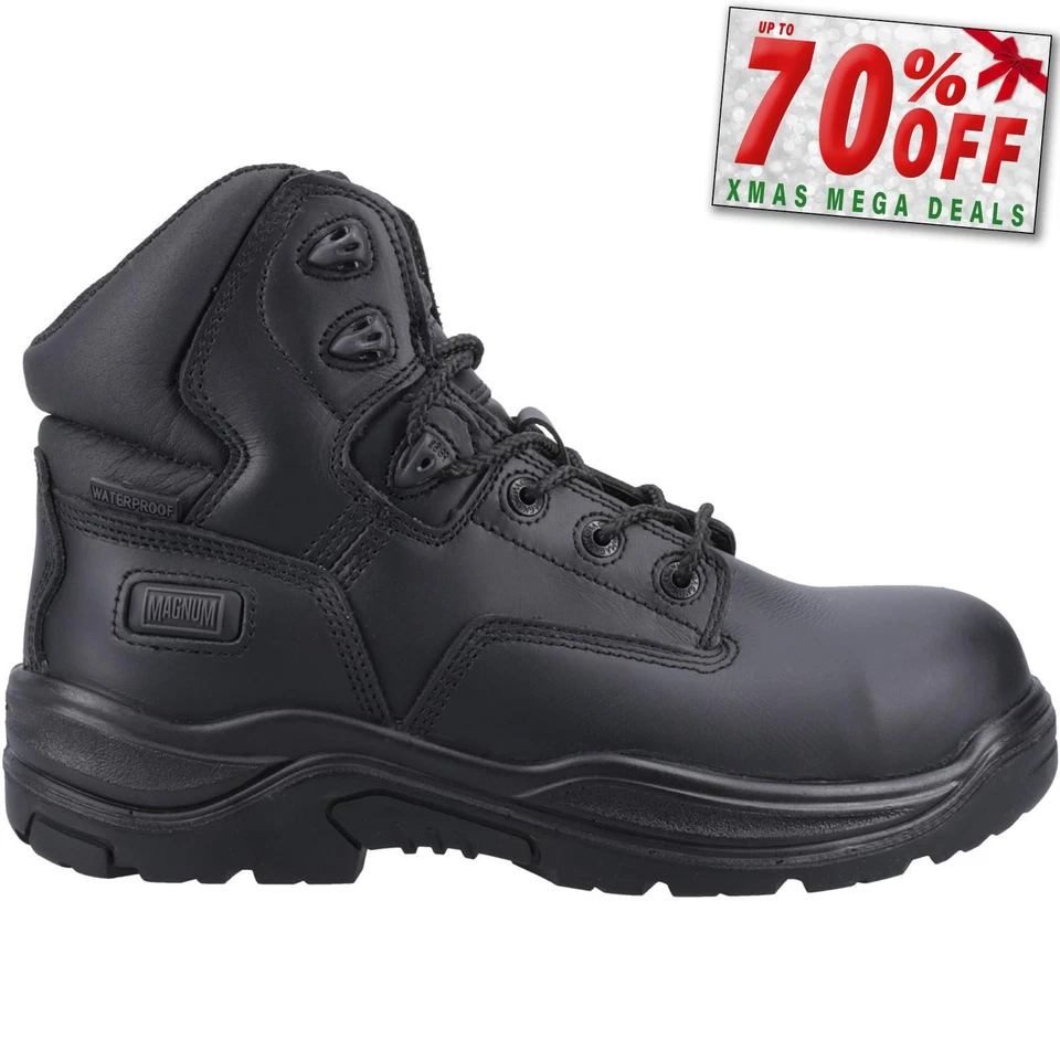 Magnum Womens Waterproof Responder Side-Zip CT CP Uniform Safety Boots Black