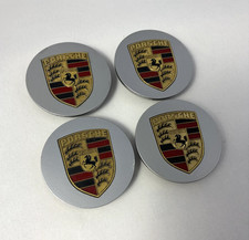 Orig Porsche Radzierdeckel Naben Kappen hub caps Metal Aluminium 911 928 964 968