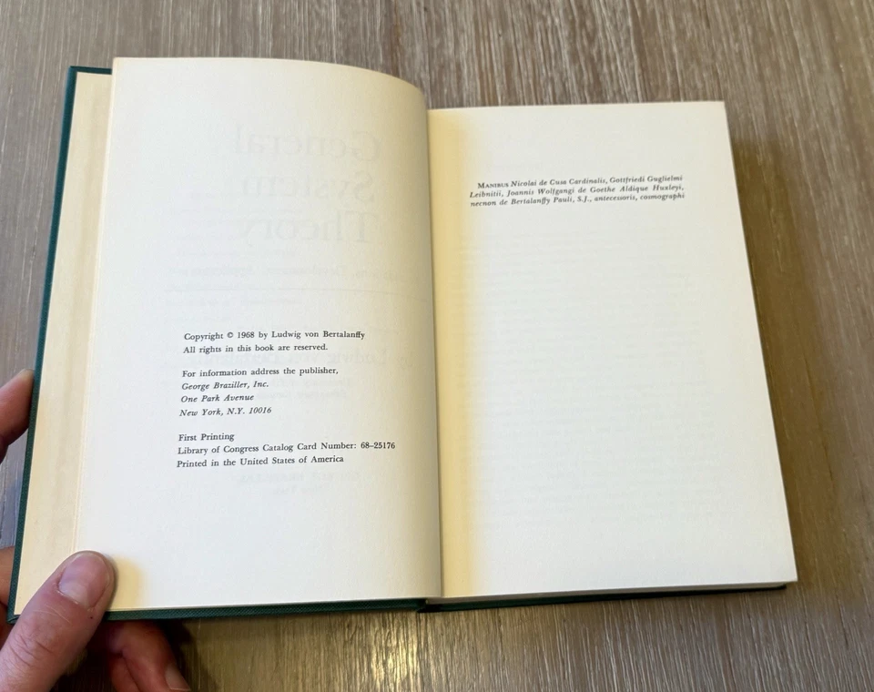 General System Theory by Ludwig von Bertalanffy 1968 HC/DJ/Vintage - Image 3 of 4