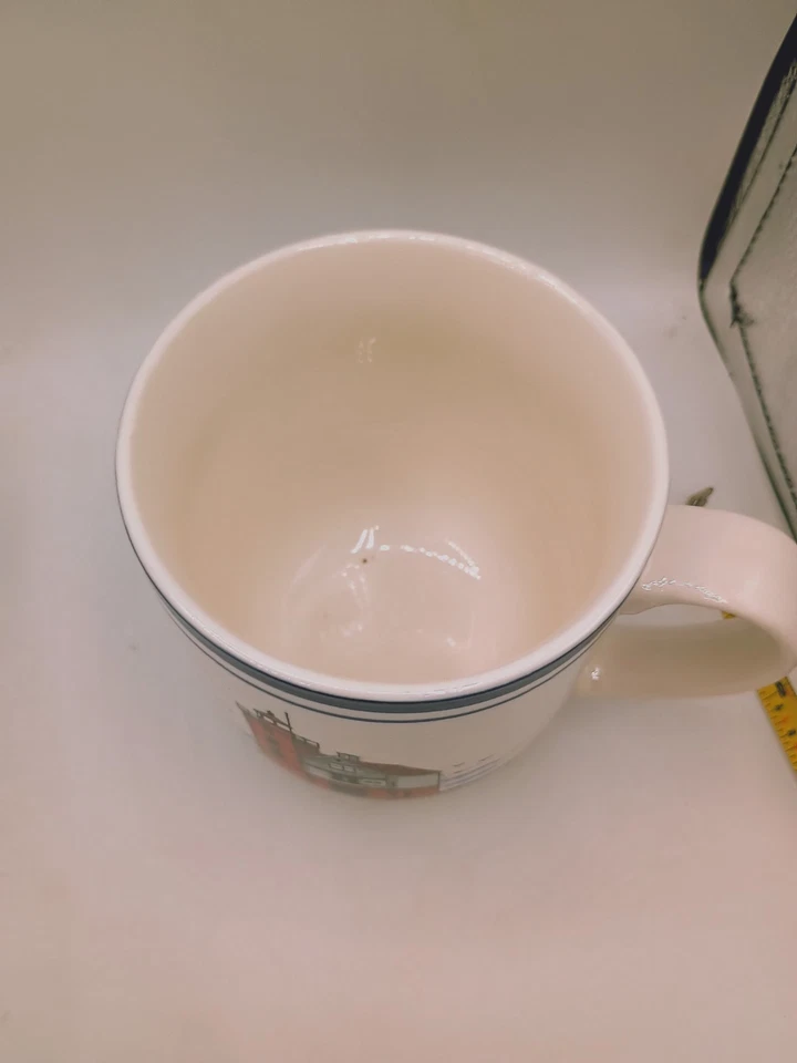 Taza Round Island Lighthouse 3 piezas Náutica Lake Huron Mackinac Coastal Libbey Foto 3 de 4