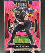 2025 Panini Select - Concourse Evan Brown #24 Pink Flash Prizm