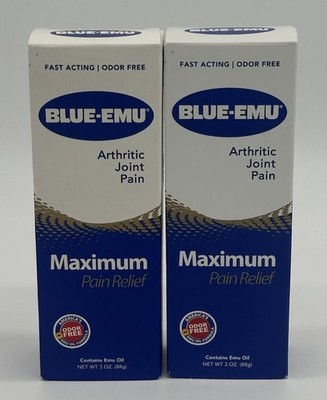 Blue-Emu Maximum 3oz Arthritis Pain Relief Cream (Pack of 2) 06/2027+