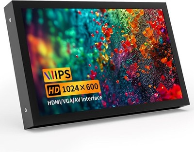 7 Inch Small Monitor, 1024×600 HD IPS Mini Monitor with Built-in... 