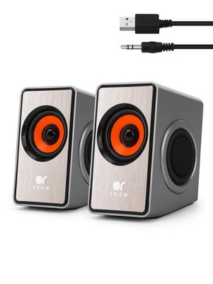 OROW PC-Lautsprecher, Mini Computerlautsprecher für PC mit Bassmembran, 12W Deskto...