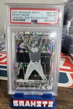 2021 Bowman Draft Chrome Brady House #BDC-186 Black & White RayWave Refractor RC