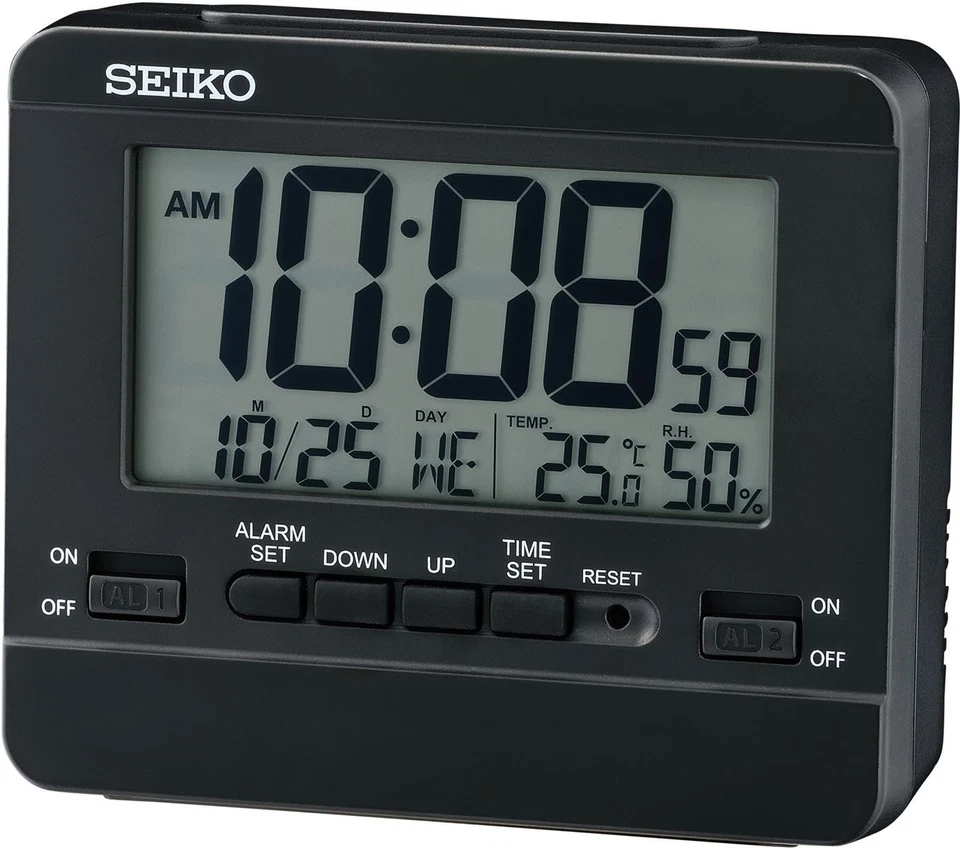 SEIKO - Wecker LCD QHL086K, Digitalanzeige