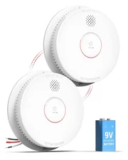 SITERWELL Hardwired Interconnected Photoelectric Smoke Detector Alarm 9V GS562A