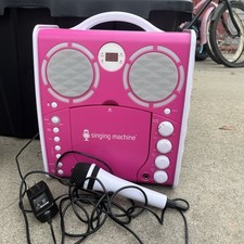 Pink Karaoke The Singing Machine Comes With Mic And Plug