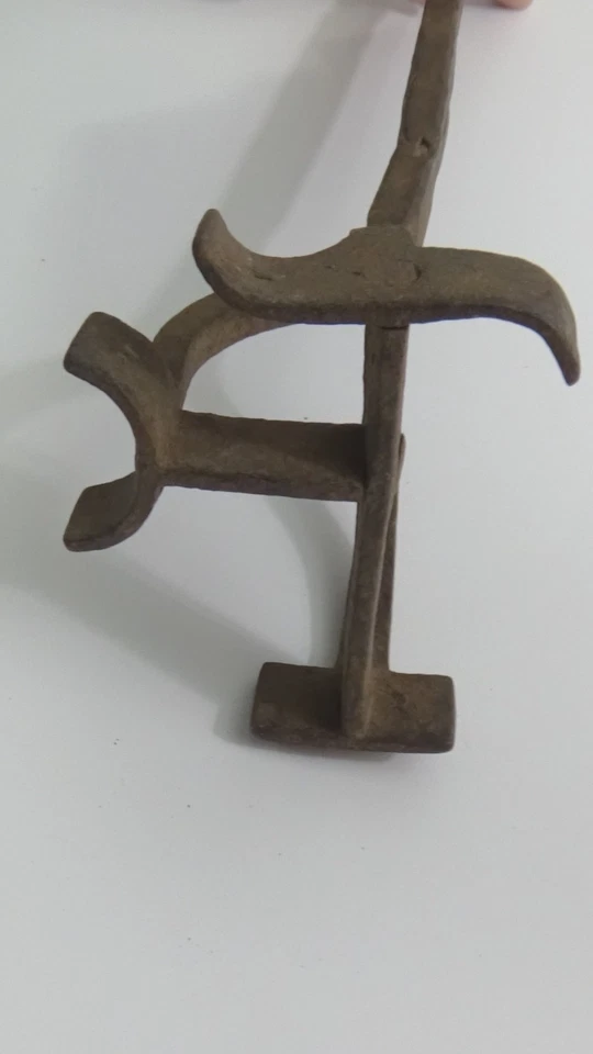 古董'F'牛畜牧品牌铁杆#966 — 第 4/4 张图片