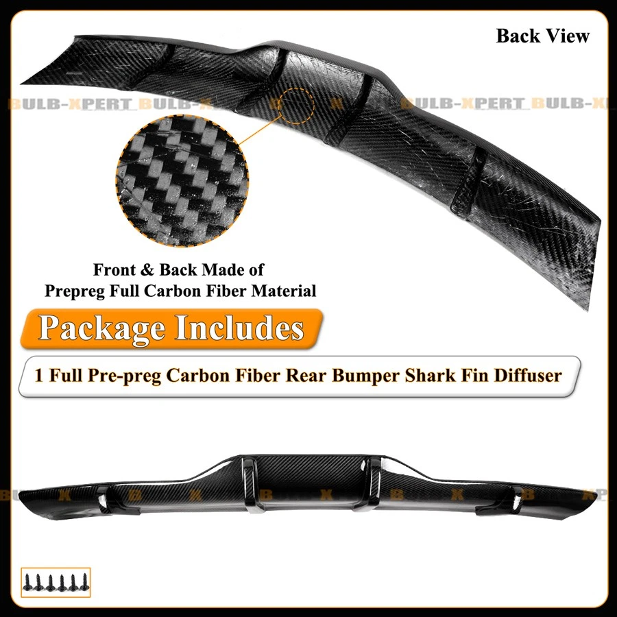Cenefa difusora de parachoques trasero de fibra de carbono completa para Tesla Model S V1 2021-2025 Foto 4 de 4
