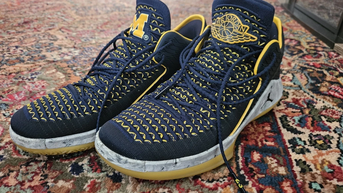 Men\'s Blue 32 Low Michigan Wolverines University of Michigan Gets Air Jordan 32 Low  main image 2
