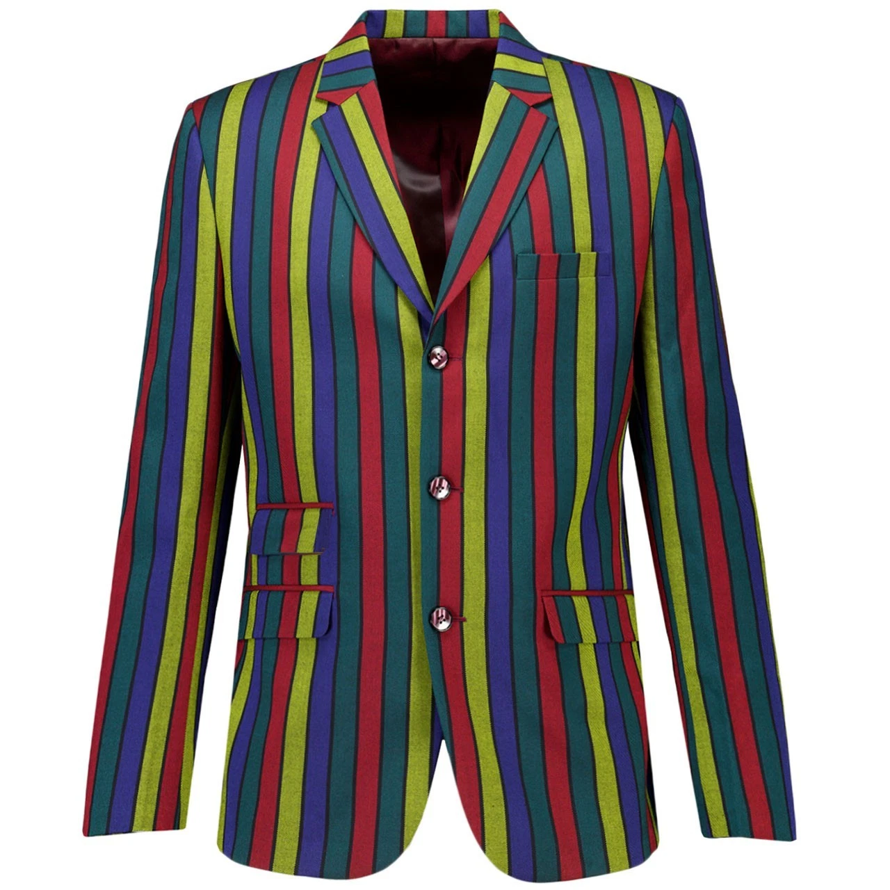 MADCAP MENS HENDRIX STRIPE BOATING BLAZER Mod 60s Psychedelic SUIT JACKET MC574
Opens in a new windo