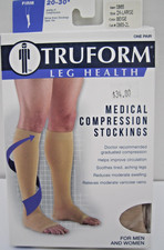 Truform 20-30 Below Knee Compression Stockings Open Toe Choose color 