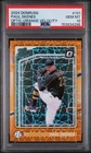 PAUL SKENES - 2024 DONRUSS - #131 - OPTIC RATED PROSPECT ORANGE VELOCITY PSA 10