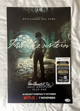 Guillermo Del Toro Signed 12x18 Frankenstein Poster Autographed JSA COA 
