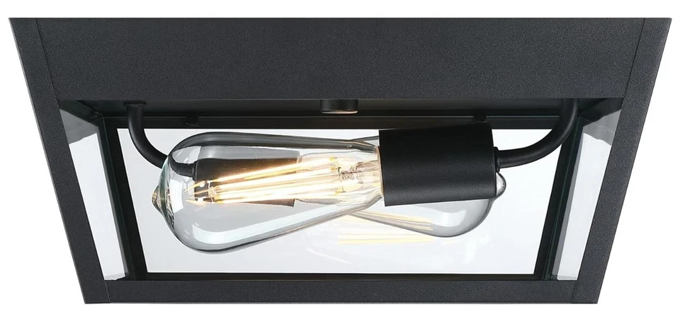 НОВЫЙ УЛИЧНЫЙ ПОТОЛОЧНЫЙ СВЕТИЛЬНИК WESTINGHOUSE PETERSON — ЧЕРНЫЙ - Изображение 3 из 4