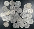 1932-1964 PDS 90% Silver Washington Quarter Lot of 34 Coins $8.50 Face Value