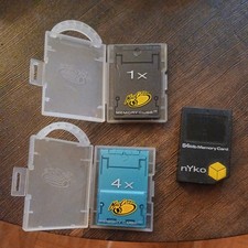 PlayStation 1 PS1 MadCatz  nyko Memory Cards Lot x3 Blue, Black TESTED