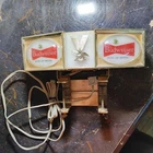 Vintage Budweiser Beer Clamp Bar Light Advertising Sign