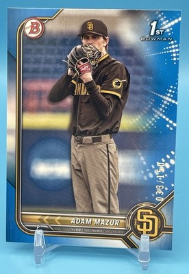 2022 Bowman Draft Adam Mazur 1st Blue Parallel /150 San Diego Padres #BD-4
