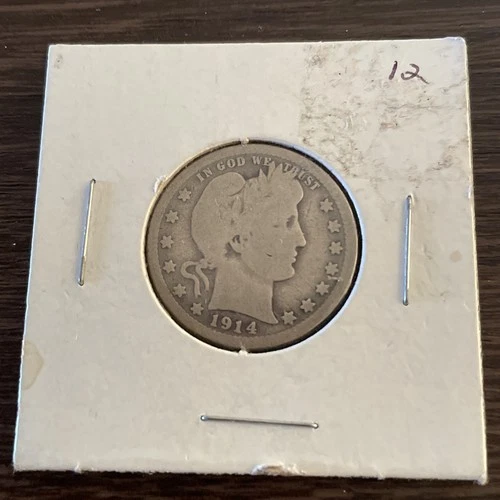 1914-p Barber quarter