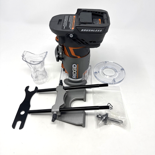 RIDGID R860443B 18V Brushless Compact Router – New Open Box – Tool Only ...
