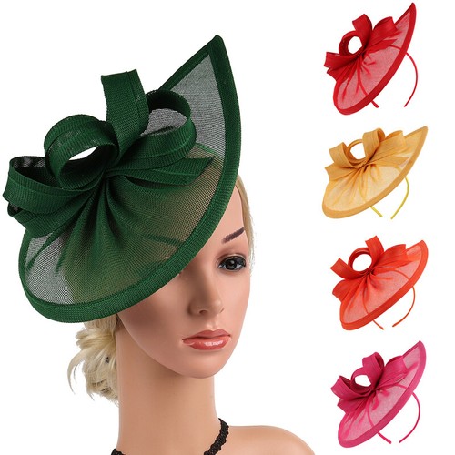 Damen-Stirnbandhut Hochzeits-Fascinator Damenimitationskappen Elegante / - Photo 2/39