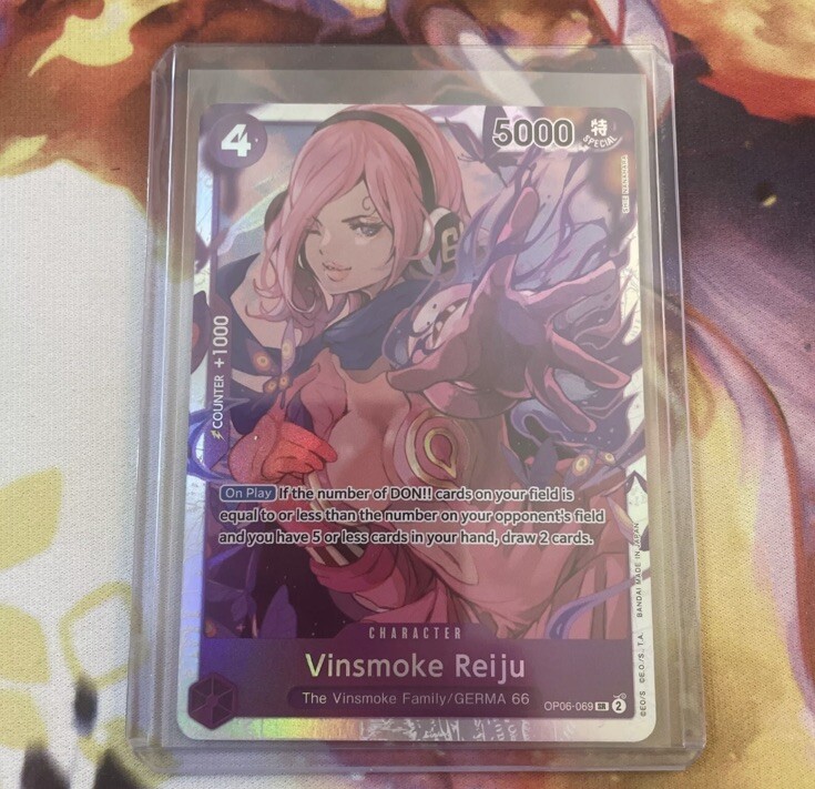 ミストラルージュ　TCG 0,9β ENGLISH Vinsmoke Reiju OP06-069 One Piece Card Game TCG Super Rare