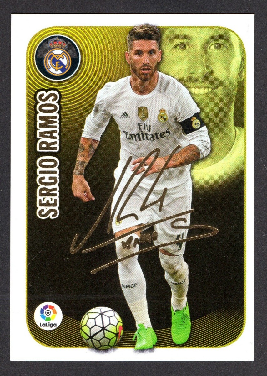【レア】Real Madrid Sergio Ramos  SERGIO RAMOS SERIE ORO #15 REAL MADRID 2016-17 CROMO PANINI LA