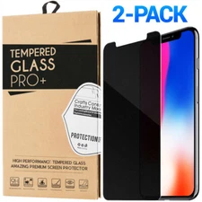 2x Privacy Tempered Glass Screen Protector For iPhone 14 13 12 Pro Max Mini SE