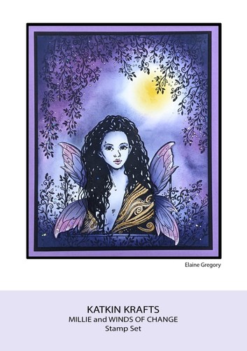 Katkin Krafts - Colección Windswept Dreams 6 in x 8 in estampilla o plantilla de 7 x 7 - Imagen 16 de 63