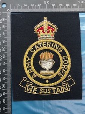 British Army Bullion Embroidered Blazer Badge - Army Catering Corps