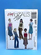 UNCUT 2001 3297 Easy McCall's pattern - skirts / pants / shirt - 7, 8, 10