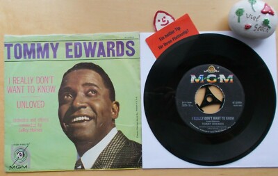 Tommy EDWARDS I Really Don`t Want To Know Unloved MGM Records K 12 890 -US Press