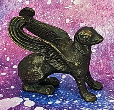 Vintage Small Iron Gargoyle Knick Knack Tchotchke Collectible