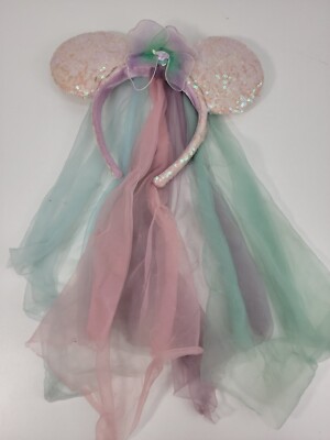 Disney Parks Fairy Butterfly Wings Tulle Mickey Minnie Ears Headband Tulle Kids
