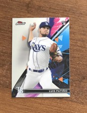 Luis Patino 2021 Topps Finest Rookie Card #79 San Diego Padres Tampa Bay Rays RC. rookie card picture