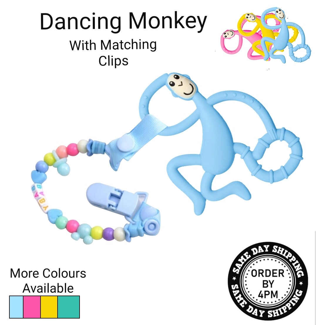 dancing monkey teether